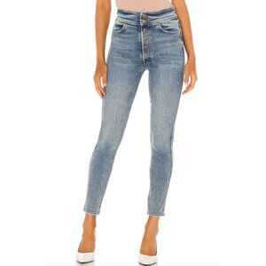 MOTHER Denim The Swooner Snapped Ankle - Bonfire Lighting